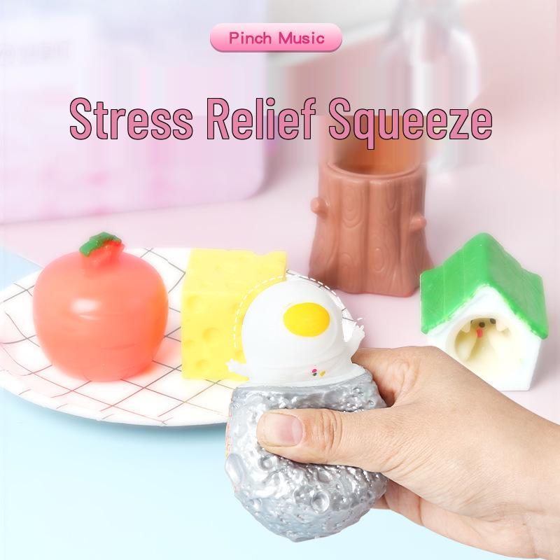 

New Cute Carrot Rabbit Squeeze Toy - Children s Stress Relief Desktop Ornament