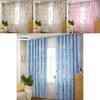 Modern Printed Blackout Window Curtain Panel With Elegant Shading Design For Bedroom