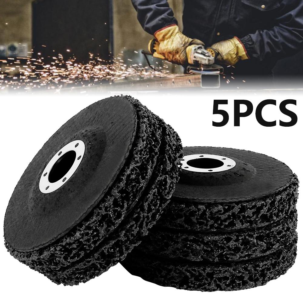

5Pcs Stripping Wheel Black Strip Discs Abrasive Quick Abrasive Strip Disc for Clean & Remove Paint Coating Rust and Oxidation 5PCS 4.5Inch