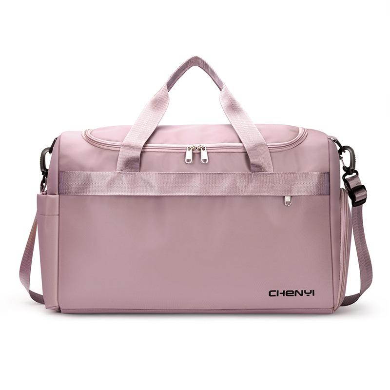 Fitness Bag Women's Wet and Dry Separation Sports Training Bag Shoe Position Large Capacity Travel Bag Can Be Set Tie Rod Luggage Bag Men