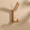 1Pcs Vintage Wall Mounted Wooden Coat Hooks Double Hook With Screws Oak Hooks Heavy Duty Wood Wall Hooks Bedroom