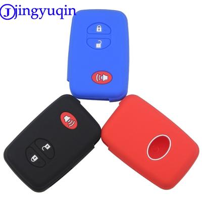 Jingyuqin Fernbedienung Autoschlüssel Abdeckung Hülle für Toyota Aqua Camry Corolla RAV4 Yaris Venza 4 Runner Cruiser PRADO Vitz REIZ Prius Crown