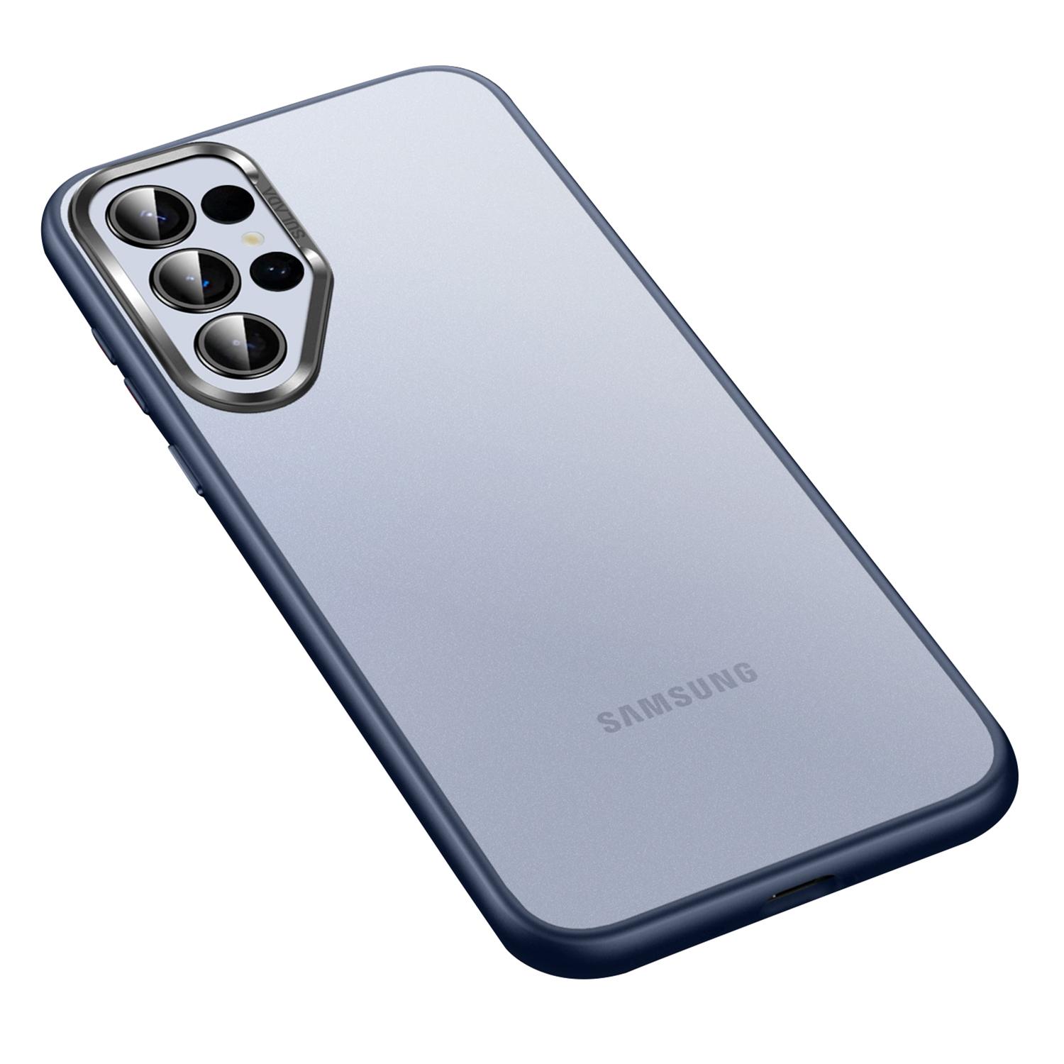 

SULADA For Samsung Galaxy S25 Ultra Case PC+TPU Shockproof Matte Phone Protector Cover Blue