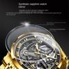 OUPINKE Men's Watch Automatic Mechanical Watch Hollow Business Waterproof Machine High-end Watch