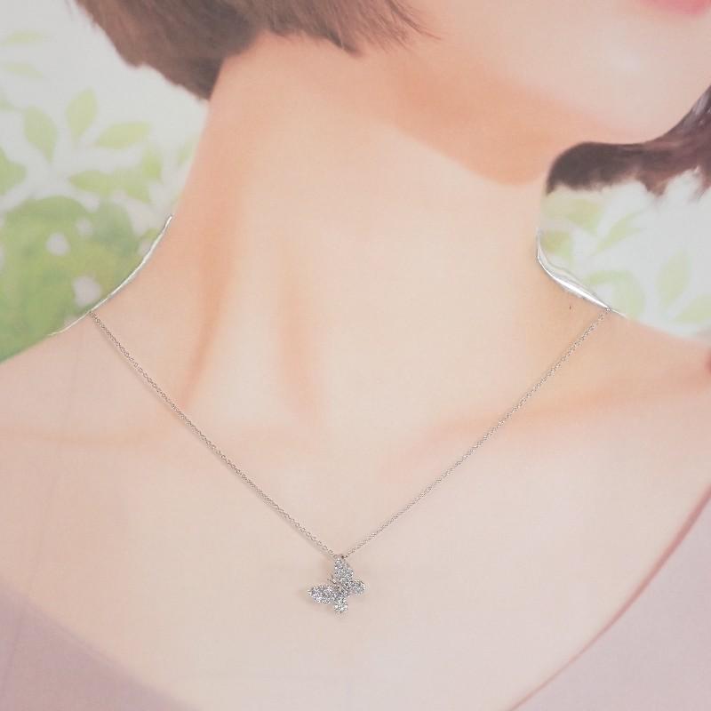 no brand  Necklace K18 white gold Women