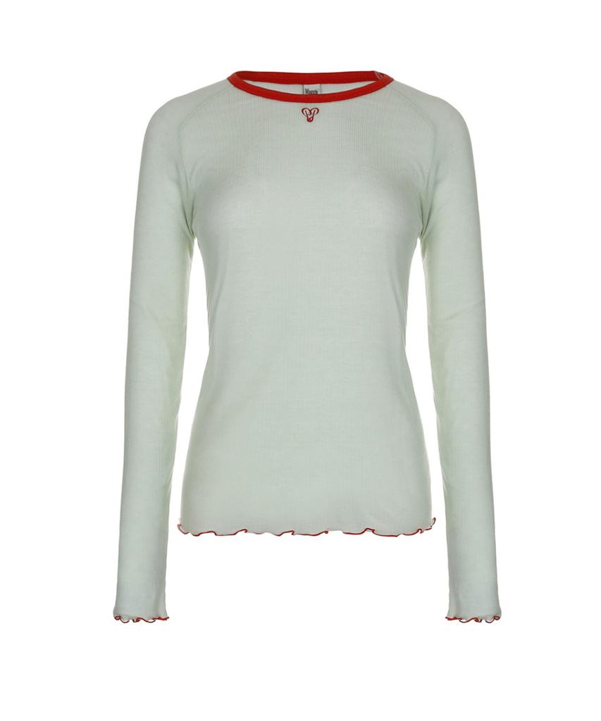 MAGGIE Ribbed T-Shirt (Mint)
