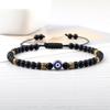 Lucky Evil Eye Bracelet Men Natural Stone 4mm Tiger Eye Lava Agates Beads Adjustable Braided Bracelets&Bangles Jewelry for Women