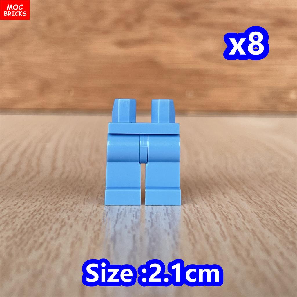 8pcs/lot MOC Bricks Blank Pants Legs Body Wear Figure Accessory Assembled Building Blocks Toy Kids Plastic Dolls