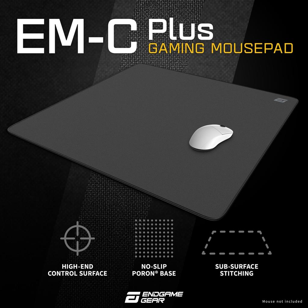 Endgame Gear EM-C PLUS Gaming Mouse Pad, 500 x 500 x 3mm, Black (EGG-EMC-500-BLK)