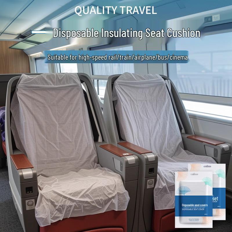 

Одноразовый чехол на сиденье для высокоскоростных поездов и авиалиний - Нетканый, Пыленепроницаемый, в индивидуальной упаковке 5-pack