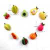 10 Stück Obst Kühlschrankmagnet Durian Avocado Birne Figur Harz Kühlschrank Whiteboard Aufkleber DIY Dekoration Küchenzubehör