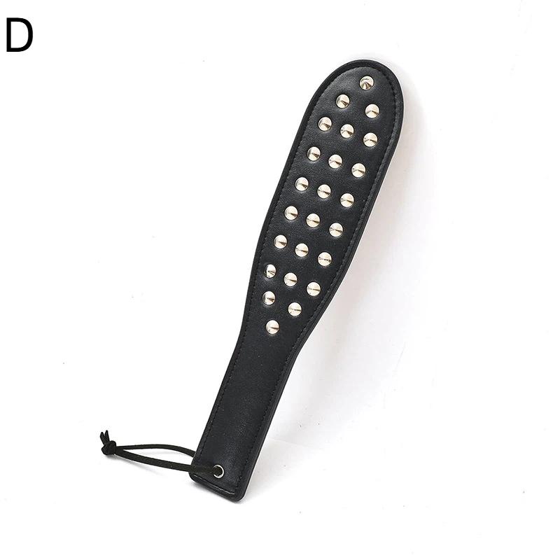Queen Training Adult Game - Leather Rivet Clap Hand Husband Whip Toy for Spicy Flirting Spanking Alternatives for Couples