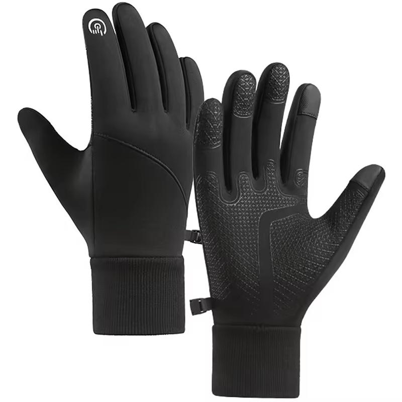 Cycling Waterproof Gloves for Unisex Winter Outdoor Sports Anti Slip Touch Screen Full Finger Gloves Thickened Warm for Outdoor
