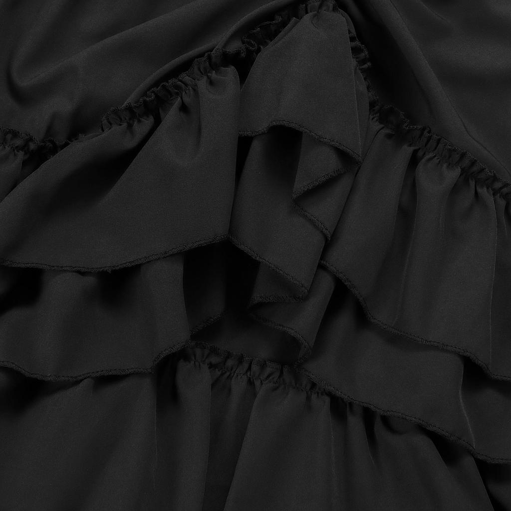 Retro Gothic Victorian Style Women's Dress with Renaissance Mini Skirt