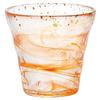 ADERIA Tsugaru Vidro Hyoka Gold-Leaf Rock Glass, Yu (Sunset), 300ml, Made In Japan, In Dedicated Woo