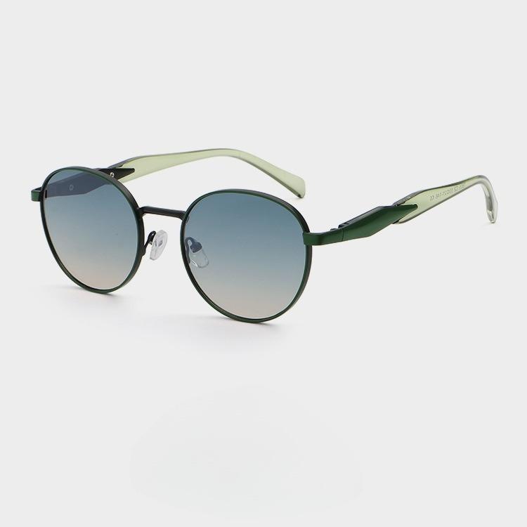 Metal P Home Prad * Sunglasses Men And Women High Sense Big Name Small Round Frame 7805