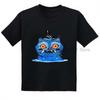 Hot Movie Print Merch T-shirt for Children K-Pop Demon Hunters Tiger Print Fashion Tops Casual Girls Boys Movie T Shirt