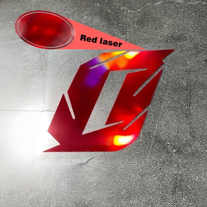 1 Stück 0 bis 9 Rote Laser-Zahl Motorradaufkleber Wasserdicht für DIY Motorrad Kraftstofftank Frontverkleidung Helm Kotflügel Vinylaufkleber
