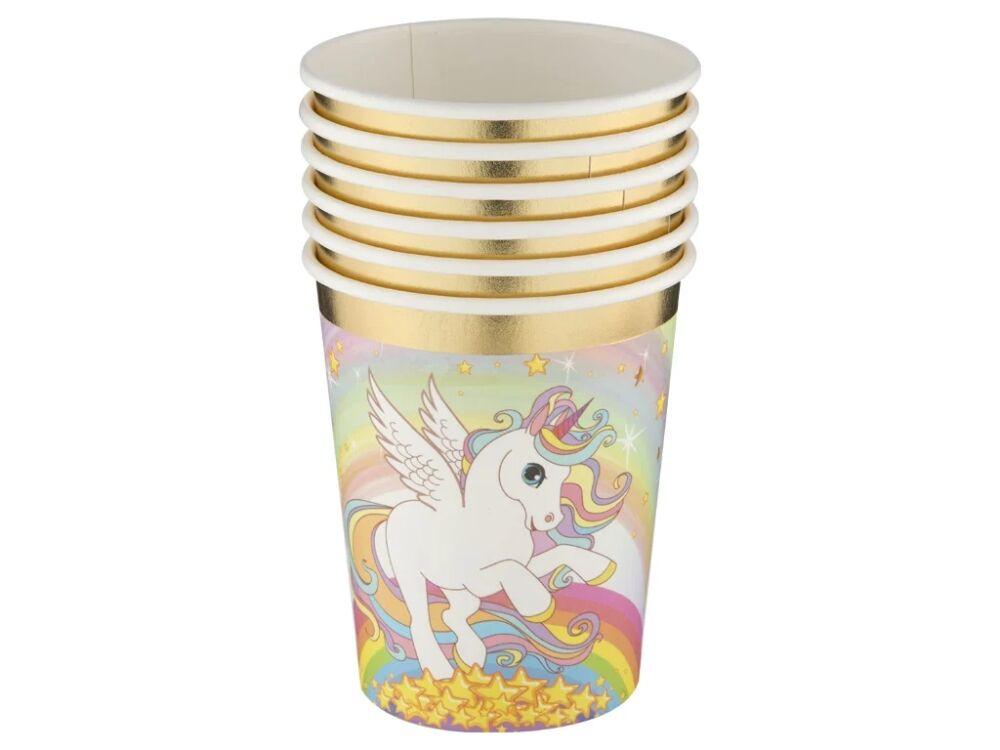Papierowe Kubki Z Jednorożcem - 250 Ml, 6 Szt. - Grafix
