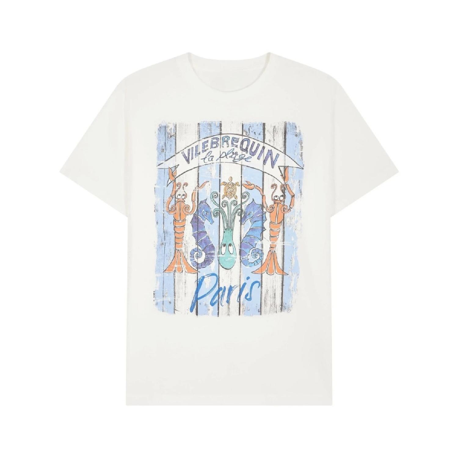 

Vilebrequin Logo Printing T-shirt Men Women Cotton Short Sleeve Luxury Brand T-shirt Summer Beach Casual Y2k Tops Men s Clothing S белый