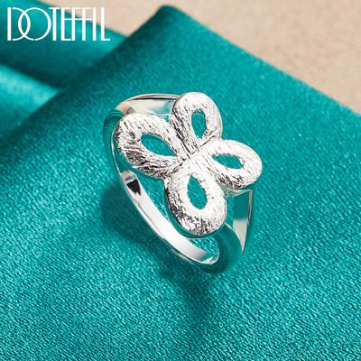 Bague papillon en argent sterling 925, bijou de mariage tendance
