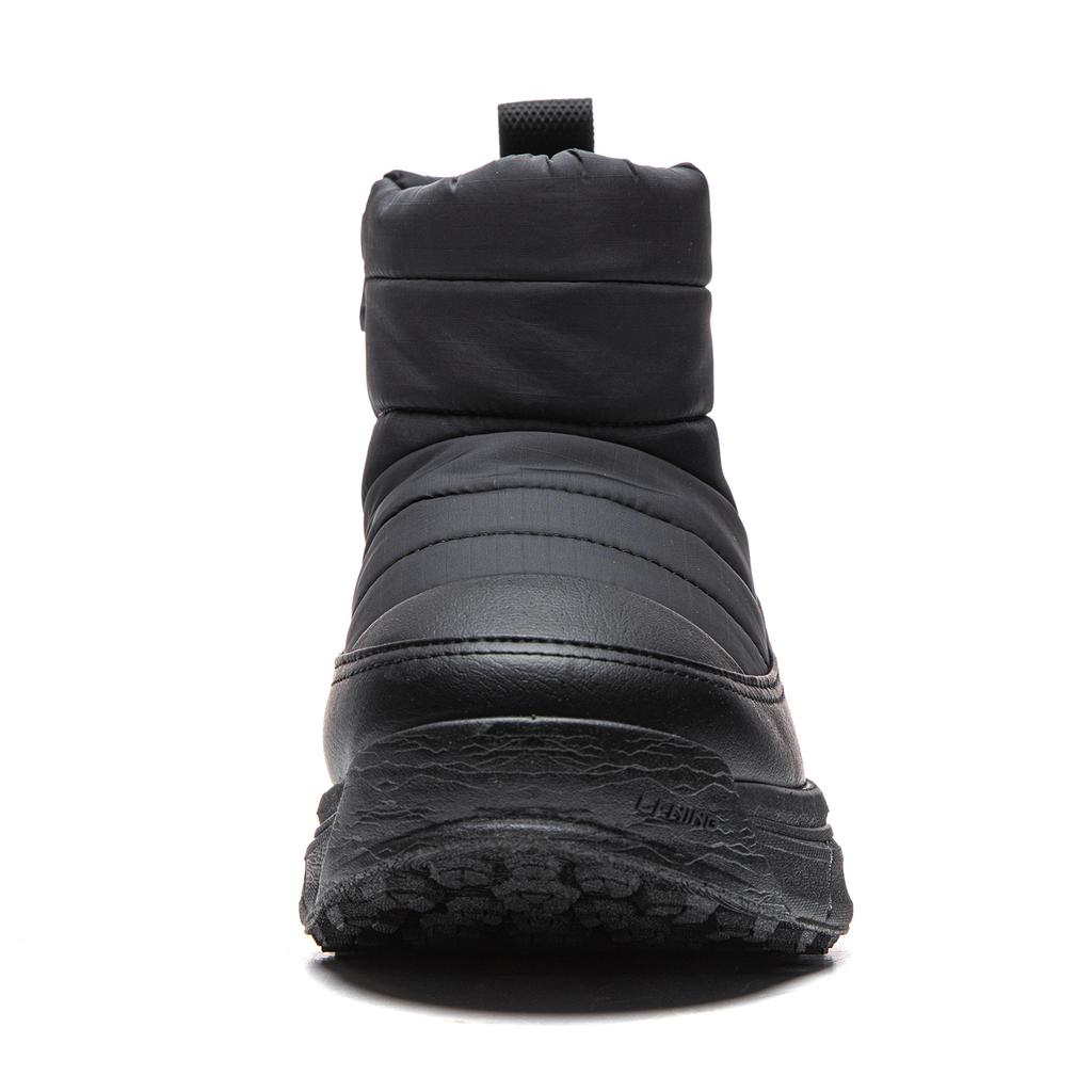 Li Ning Zhong Rong LITE Abrasion Resistant Cushioning Slip Resistant Short Snow Boots Women's Black AGLV286-2
