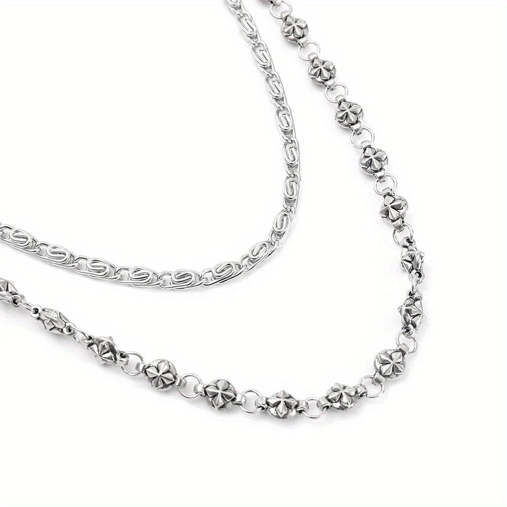 A Harajuku Style Street Hip-Hop Jeans Chain with Personalized Punk Style Double-Layer Waist Chain for Men and Women Accessories