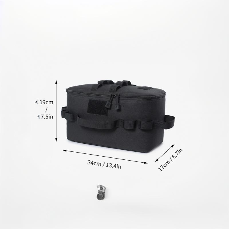 Große Kapazität Outdoor Camping Aufbewahrungstasche Bodenheringe Picknick Kochgeschirr Gaskartuschen Organizer