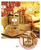 moin moin Dollhouse Miniature DIY Kit Set | Two-Story Model Room Style | Chinese Style, Cherry Blossom & Bamboo | Large 1/24 Scale | LED Light + Acryl