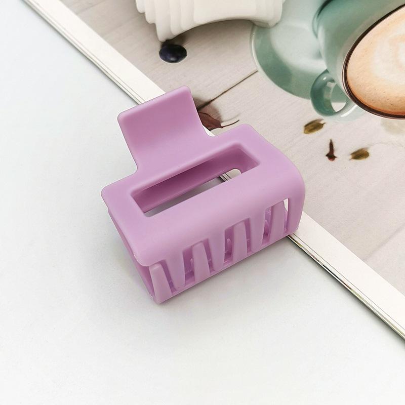 

Minimalist Matte Grip Hair Clip: Versatile High Ponytail & Side Hair Accessory фиолетовый