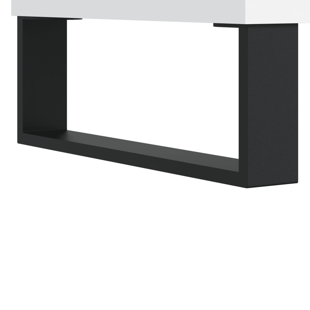 Sideboard White 90 x 34 x 80 cm Particleboard