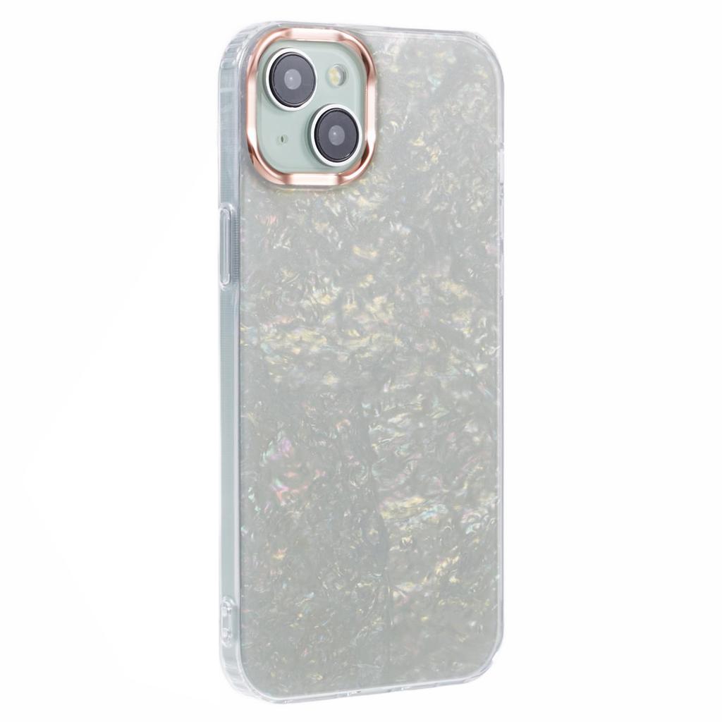 For iPhone 15 TPU+PC Scratch Resistant Phone Cover IMD Shell Pattern Back Protector Case