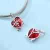 100% Copper New Zircon Star Moon Heart Clover Fit Original Charm Pendent Dangle Bracelet Diy Women Jewelry Gift