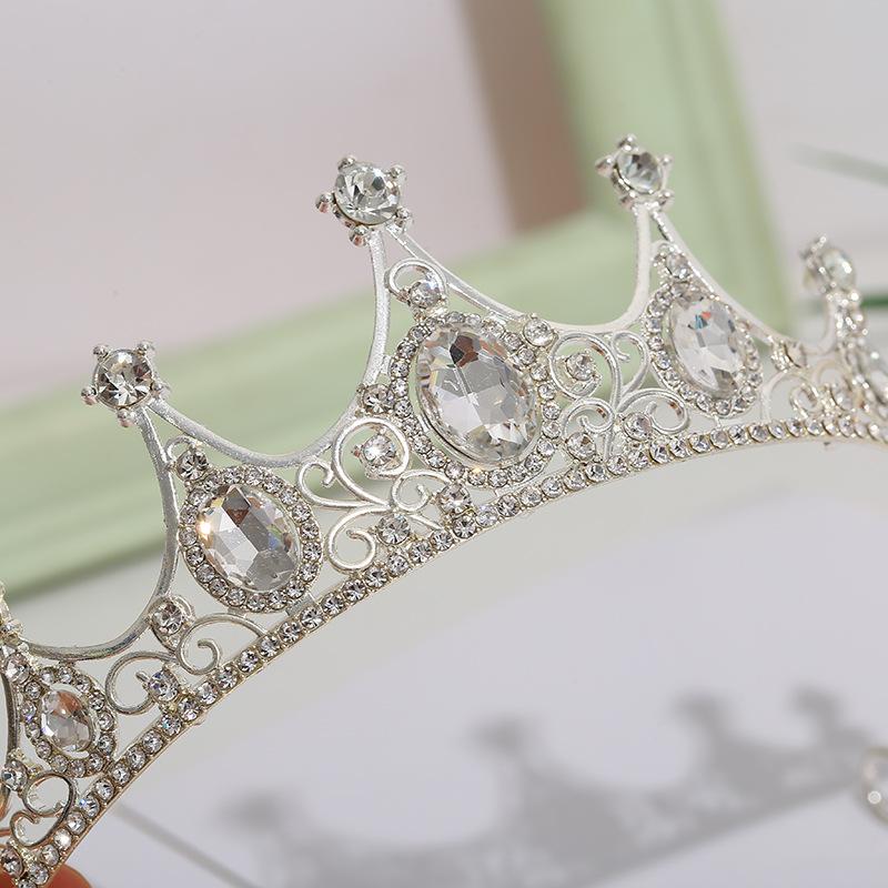 Children's Crown Hair Accessories  Cute Princesses Girls  Water Diamond King Crown Hair Bands Birthday Gifts for Girls Baby Headbands and Headwear