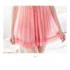 Women's Loose Large Size Two-colour Lace Sexy Lingerie Students Youth Halter Dress Erotic Pyjamas Corset Mesh Dress Sleepwear