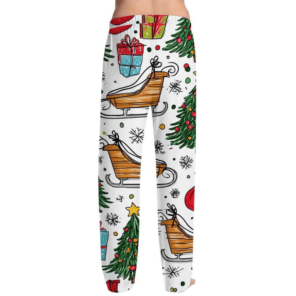 Men's Christmas Print Pajama Pants for Casual Lounging and Sleep