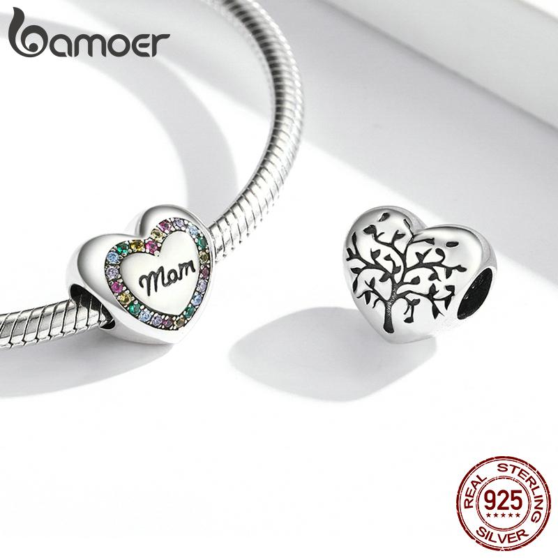 Bamoer 925 Sterling Silver Heat Collection Charms Fit Women Original Bracelet Bangle Pet Charms Warm Family Pendant Jewelry