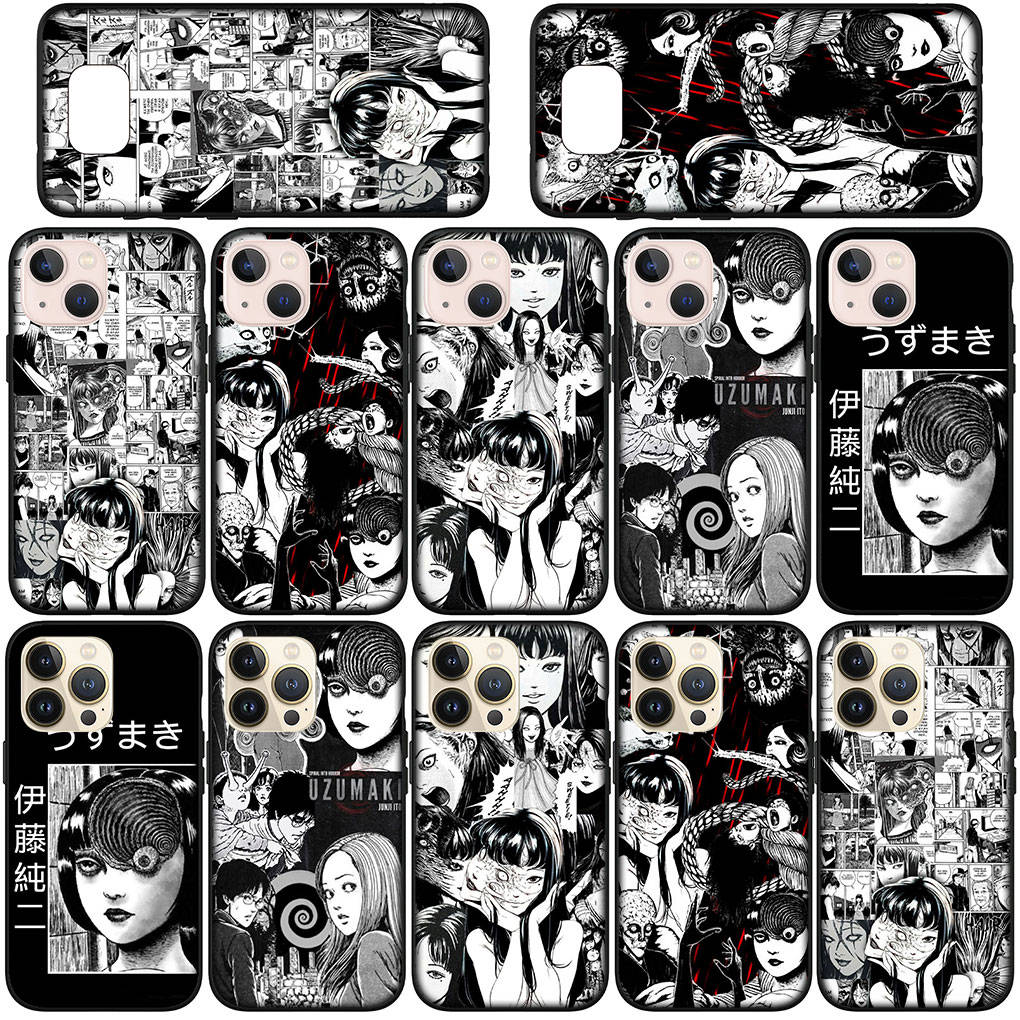 For Samsung Galaxy S24 S23 iPhone 16 15 14 Xiaomi Redmi Note 13 12 11 Plus 9 Pro Max X XR Phone Case Anime Tomie Cartoon Junji Ito OPPO Huawei Cover