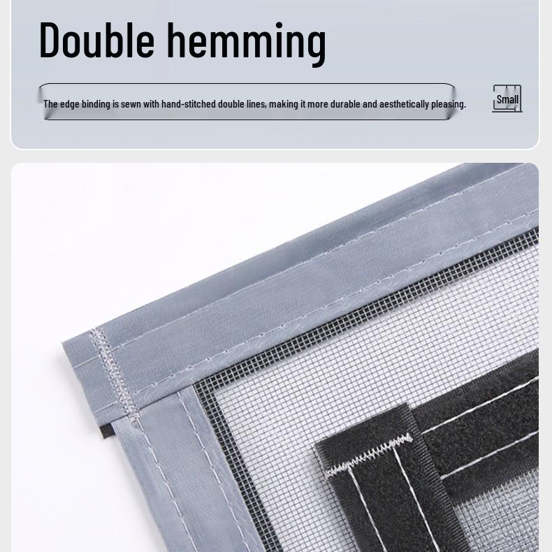 Nano Anti-Mosquito Breathable Window Screen with Easy No-Punch Installation