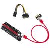 1pcs PCIE Riser 1X to 16X Graphics Extension for GPU Mining Powered Riser Adapter Card, 60cm USB 3.0 Cable VER009S