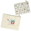 Sanrio Flat Pouch Set Hanamaru Ghost Polyester Cotton Steel 931021 (Always Together!)