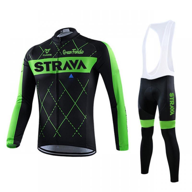 Fleece Cycling Jersey Set Mountain Road Bikes Winter Warm Long Sleeve Unisex Breathable