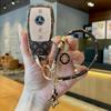 High-Grade Full Coverage Key Case with Exquisite Buckle for Mercedes CLS C-Class B-Class CLA EQB EQA GLE GLC.