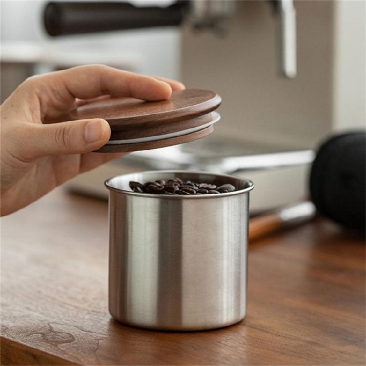 Kompakte kleine Kaffeebehälter Edelstahlkanister Praktisches Kaffeegefäß