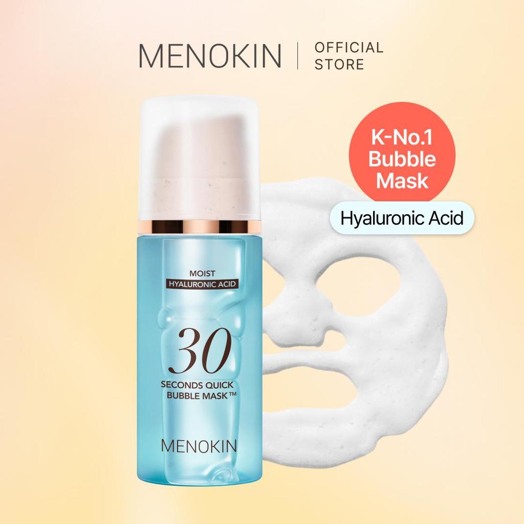Menokin 30 Seconds Quick Bubble Mask 95ml, 5 Types To Choose, Korean Glass Skin Facial Mask, 70 Uses