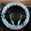 Plush Car Steering Wheel Cover Inner Ring Anti-slip Steer Wheel Protector Cover Warm Universal Steering Wheel Sleeve