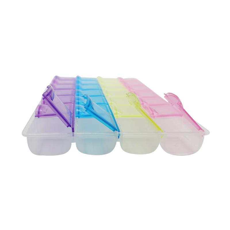 28 Grid Dental Storange Box with Individual Transparent Cover Materials Brackets with Ring Buccal Tube Storage Box