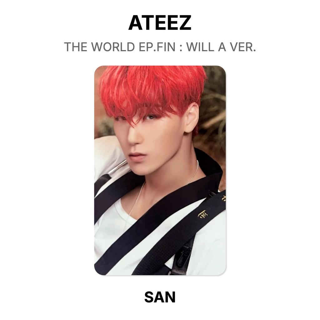 ATEEZ THE WORLD EP.FIN : WILL A VER. Official Photocard