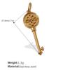 Exquisite And Compact Diy Key Pendant Stainless Steel Gold-Plated Cute And Diverse Styling Accessories