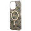 Guess GUHMP15XH4STW iPhone 15 Pro Max6.7" brown hardcase IML 4G MagSafe